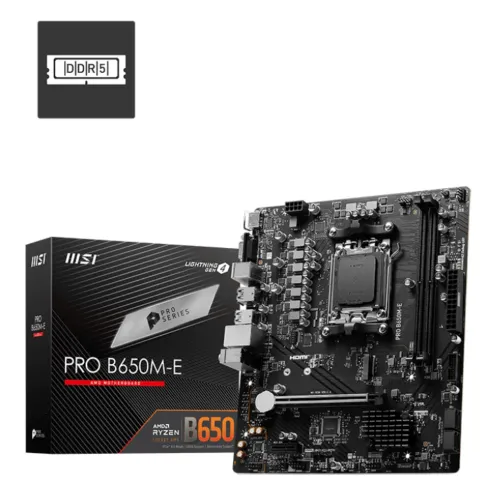 MSI PRO B650M-E AM5 mATX Motherboard