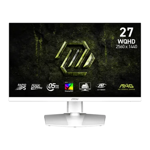 MSI MONITOR MSI MAG 274QRFW E20 27" 200Hz Rapid IPS WQHD Gaming Monitor
